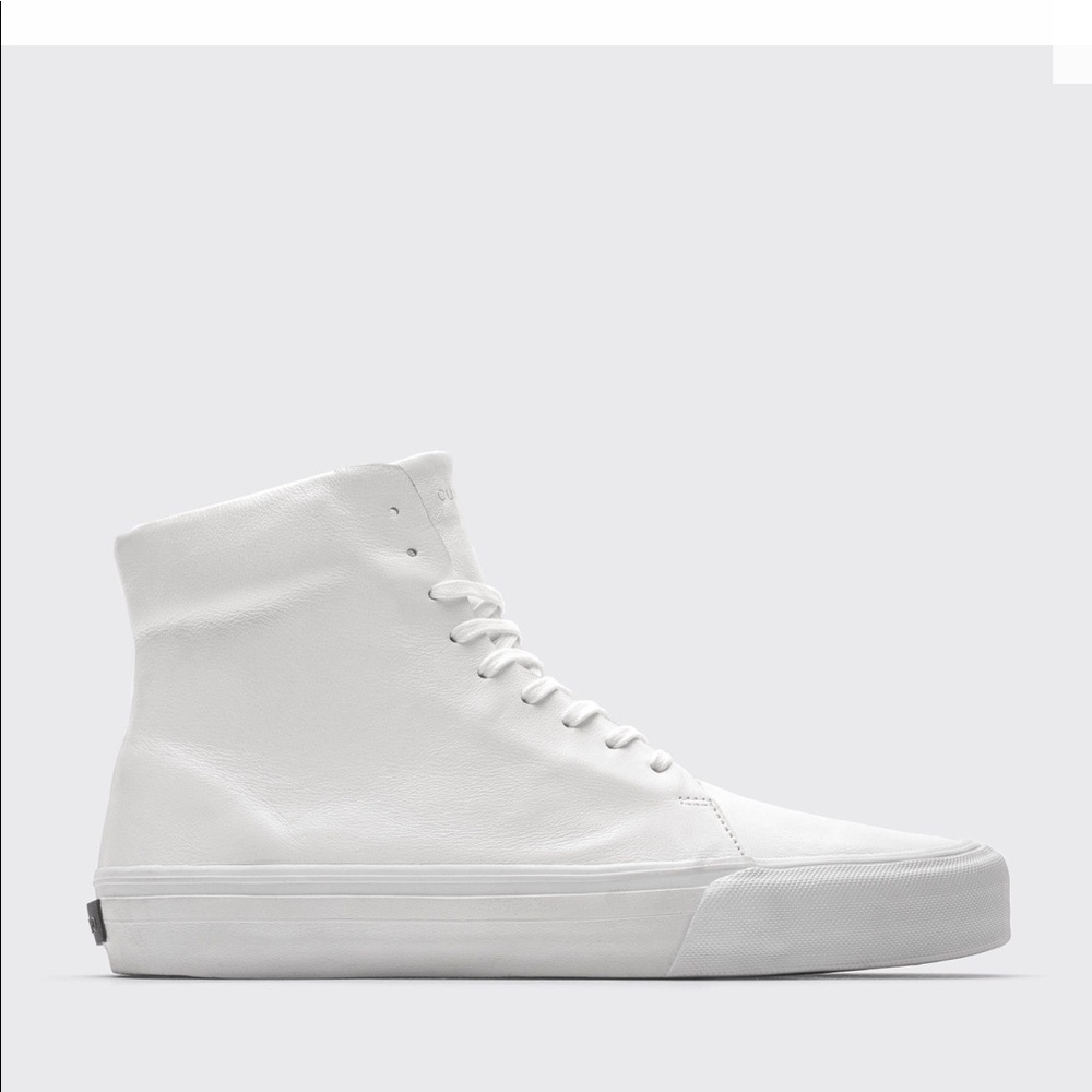 CUATRO NORRIS | WHITE UNISEX LEATHER SHOES new in box comes with dust bag sz 8.5